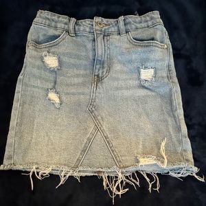 size xs/s boutique denim skirt